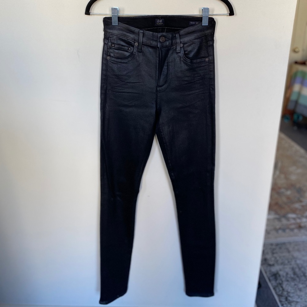Citizens of Humanity The Rocket Coated (Faux Leather) Denim